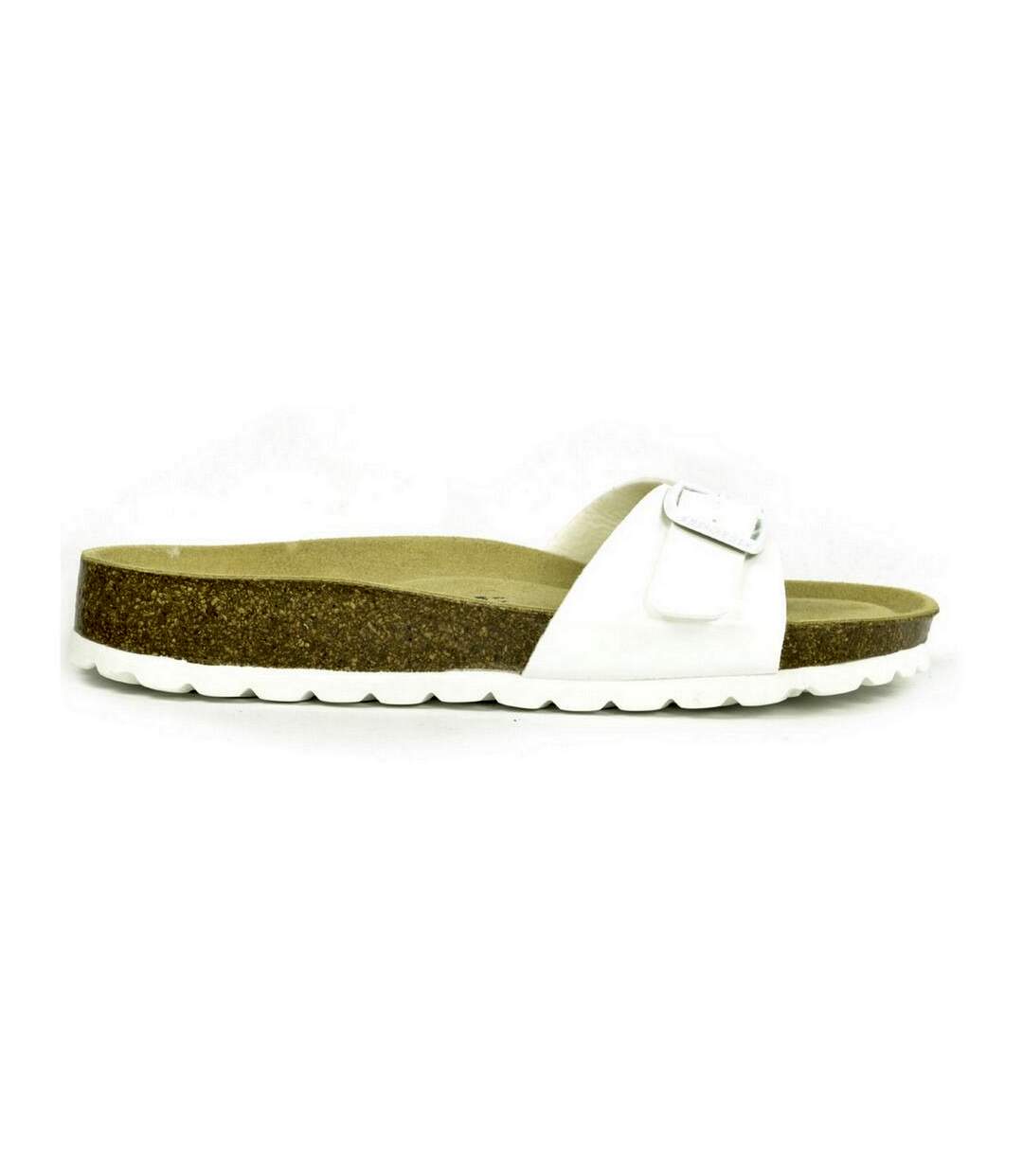 Sanosan - Sandales MALAGA LACQUERED - Femme (Blanc / Marron) - UTBS3061