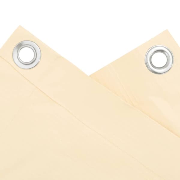 vidaXL Balkongskjerm kremhvit 800x120 cm PVC