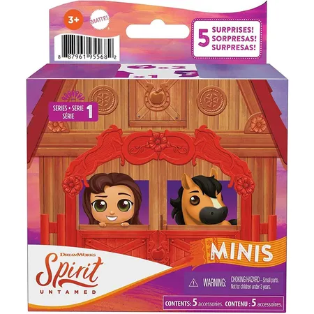 Mattel „Spirit – frei und ungezähmt“ Überraschungs-Spielset mit Mini-Pferdefigur