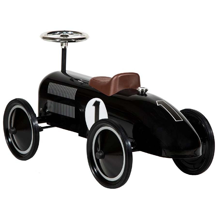 Retro roller loopauto Jack zwart