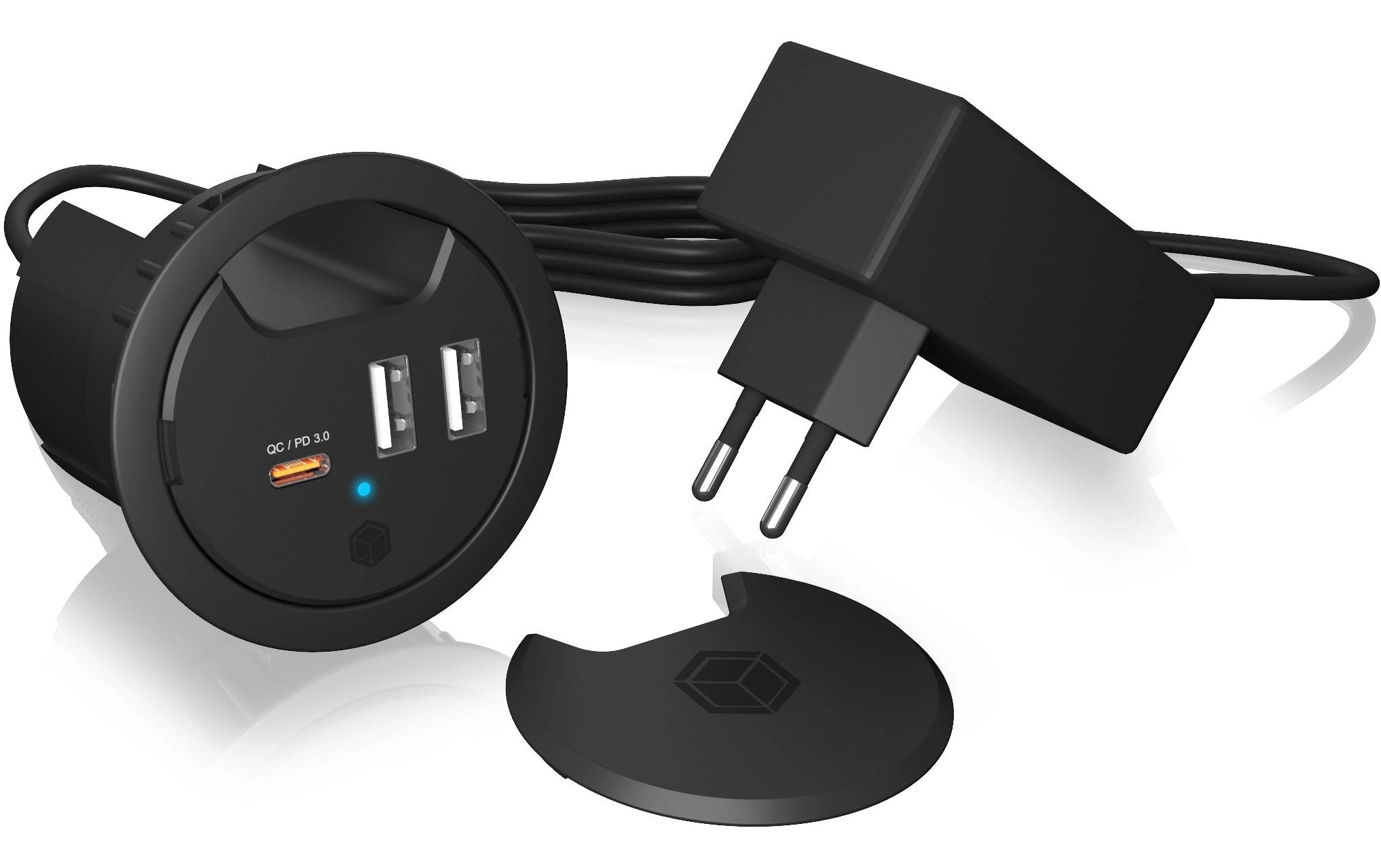 Tisch-Hub IB-HUB1407USB Tischladegerät mit Power Delivery und Quick Charge