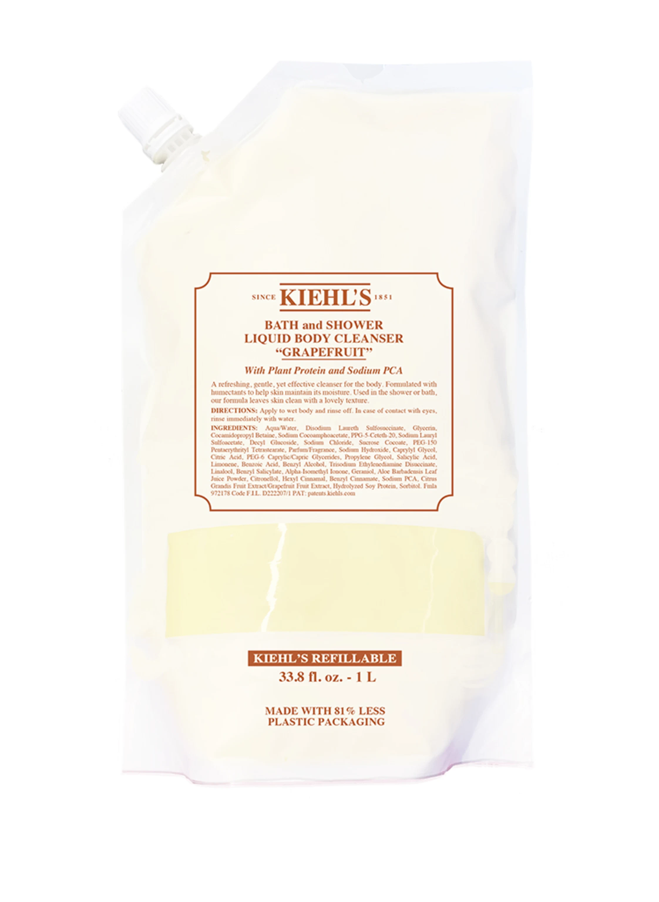 Kiehl's BATH AND SHOWER LIQUID BODY CLEANSER GRAPEFRUIT REFILL