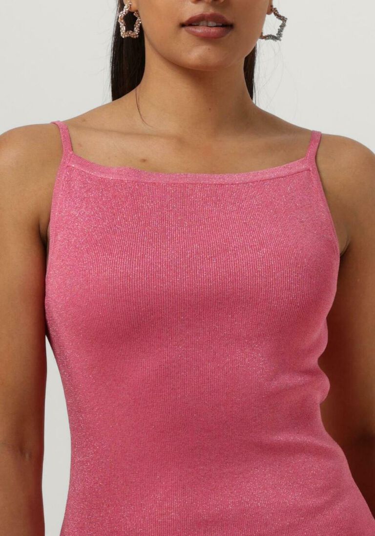NEO NOIR roze neo noir mini jurk contima glitter knit dress