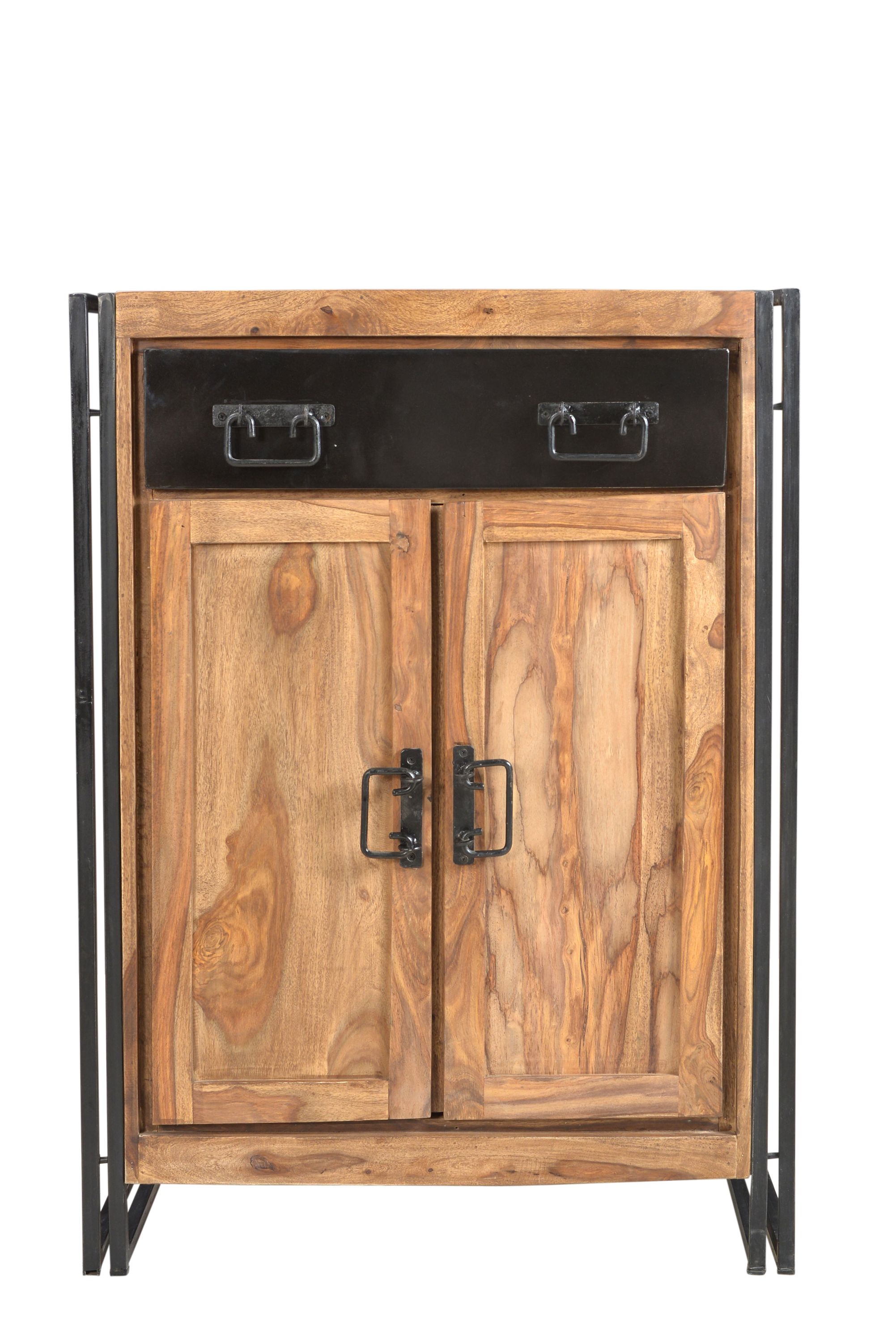 Highboard Panama Akazie natur Kommode Sideboard Wohnzimmer Esszimmer Schrank