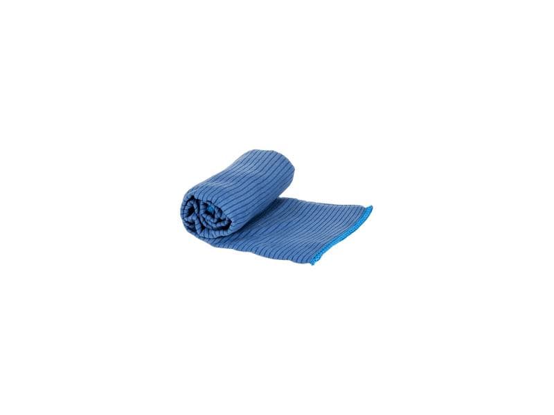 KOOR Handtuch Silva Onda Blu S 35 x 55 cm Outdoor-Handtuch mit Silber-Ionen Veredelung