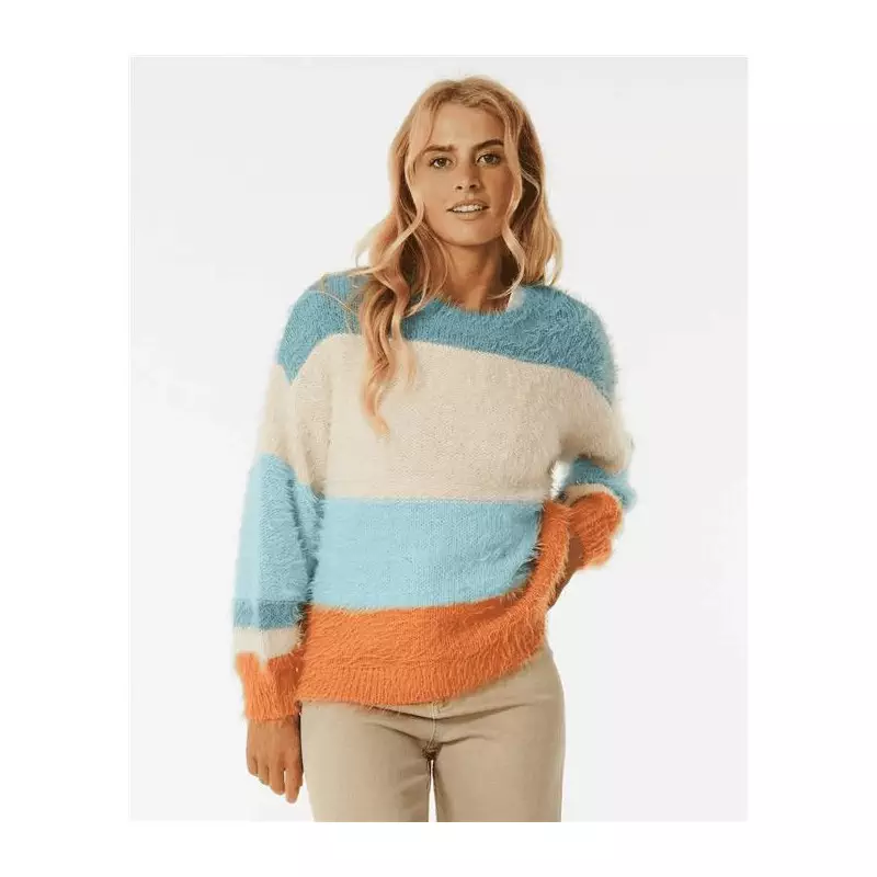 Pull femme RIPCURL Sunrise Sessions Sweater Light Blue XS