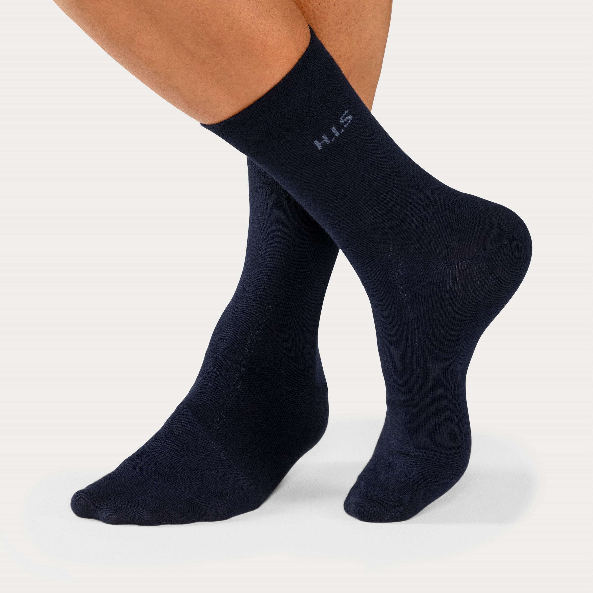 H.I.S Socken Packung, 4 Stk. tlg. mit druckfreiem Bündchen