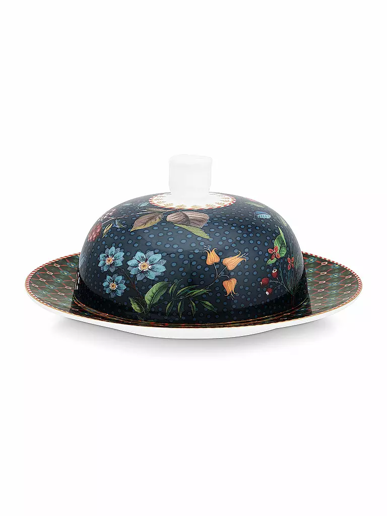 PIP STUDIO Butterdose BERRY BLUES 17x8cm Blue dunkelblau