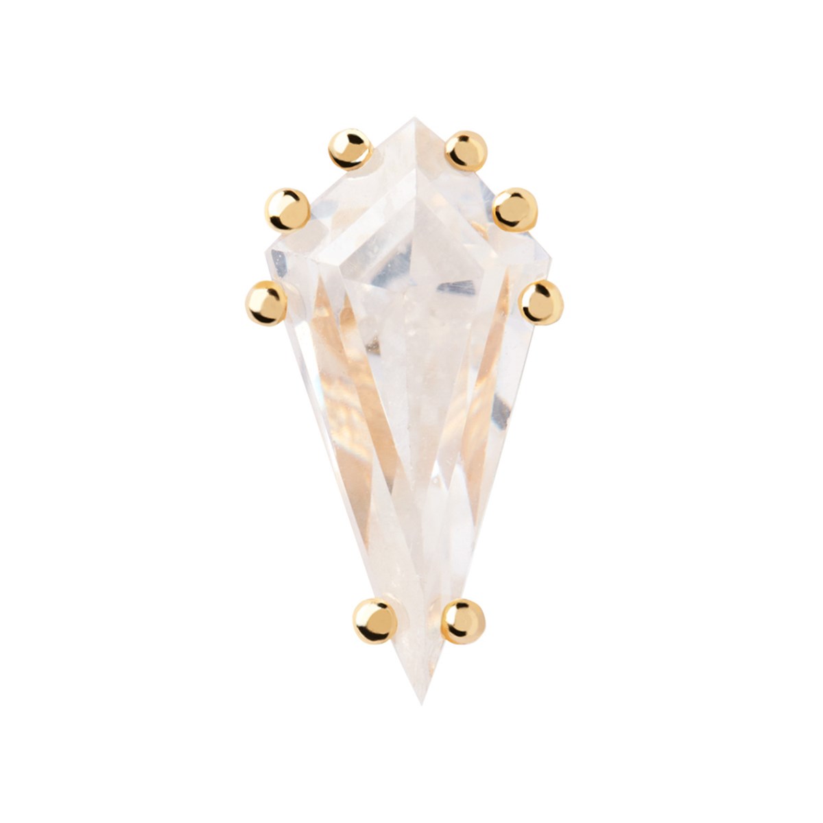 Boucle d'oreille individuelle PdPaola Noa dorée