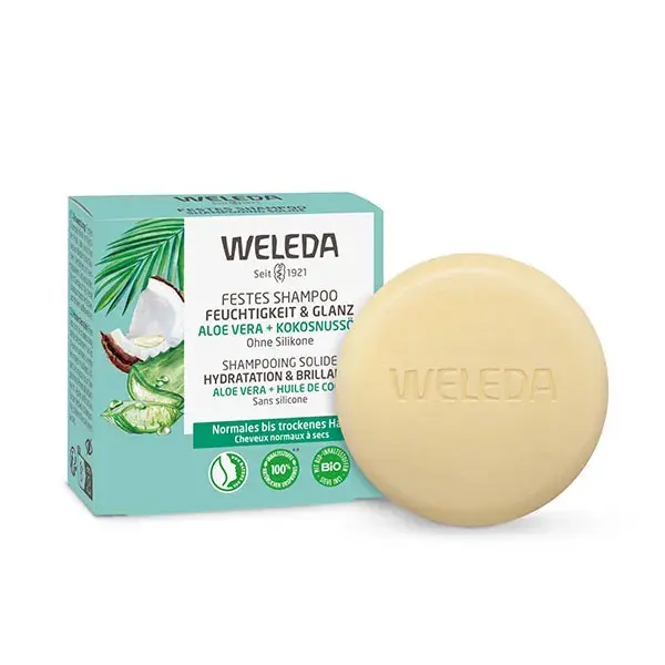 Shampoo sólido Weleda Hydration & Shine - 50g