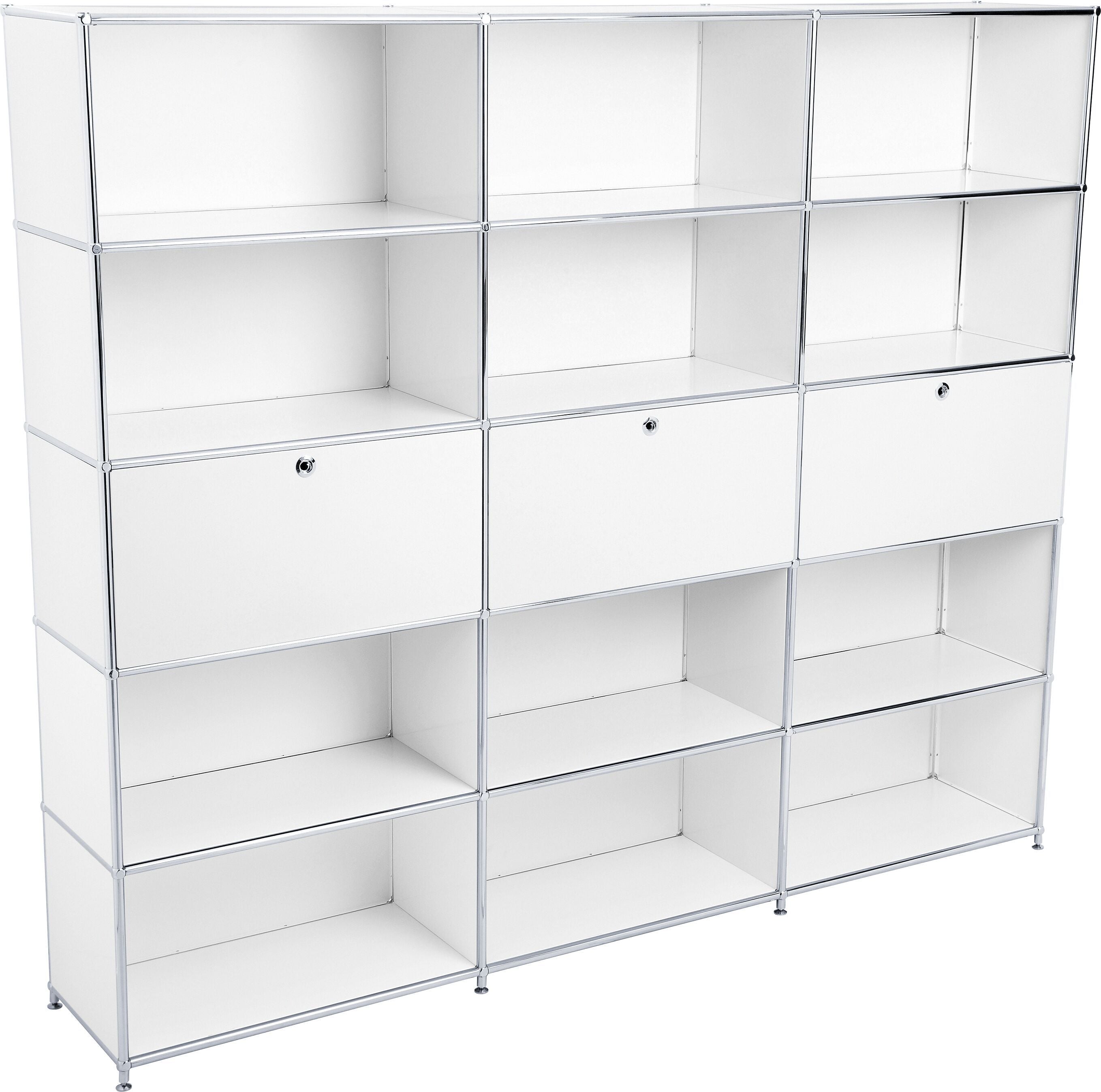 FLEXCUBE Regal - Weiss / B: 227.0 cm x T: 40.0 cm x H: 193.0 cm