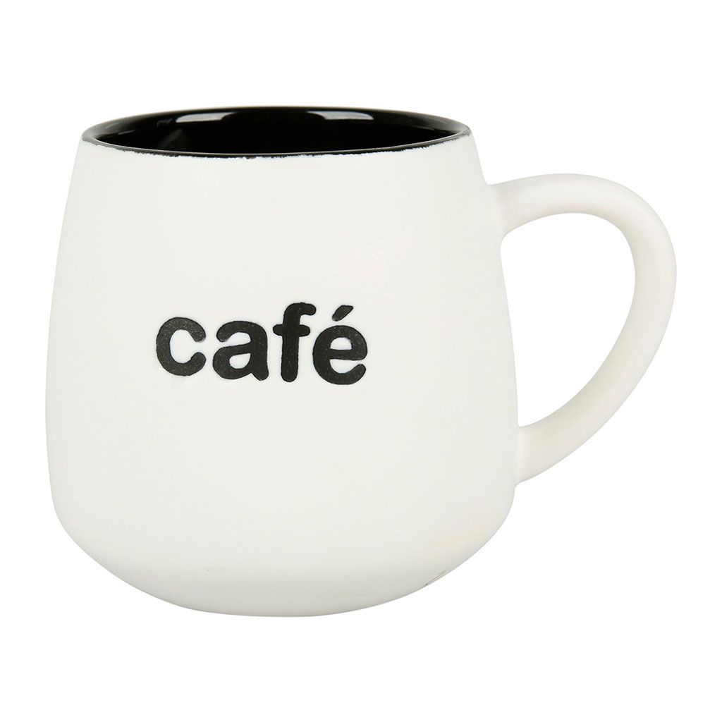 Mug CAFÉ noir céramique 23cl