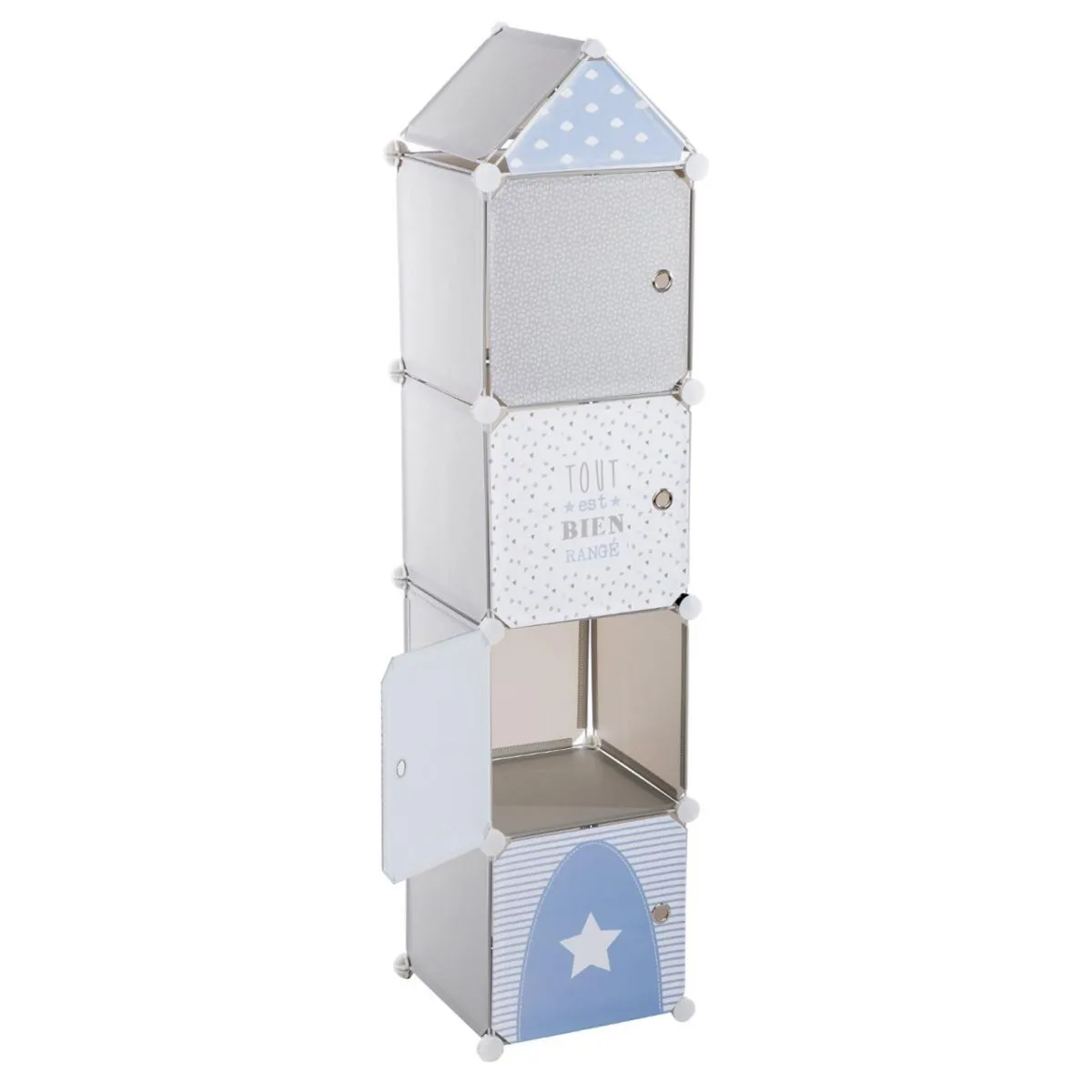 Atmosphera, Createur D'Interieur Atmosphera Colonne de rangement - Gris