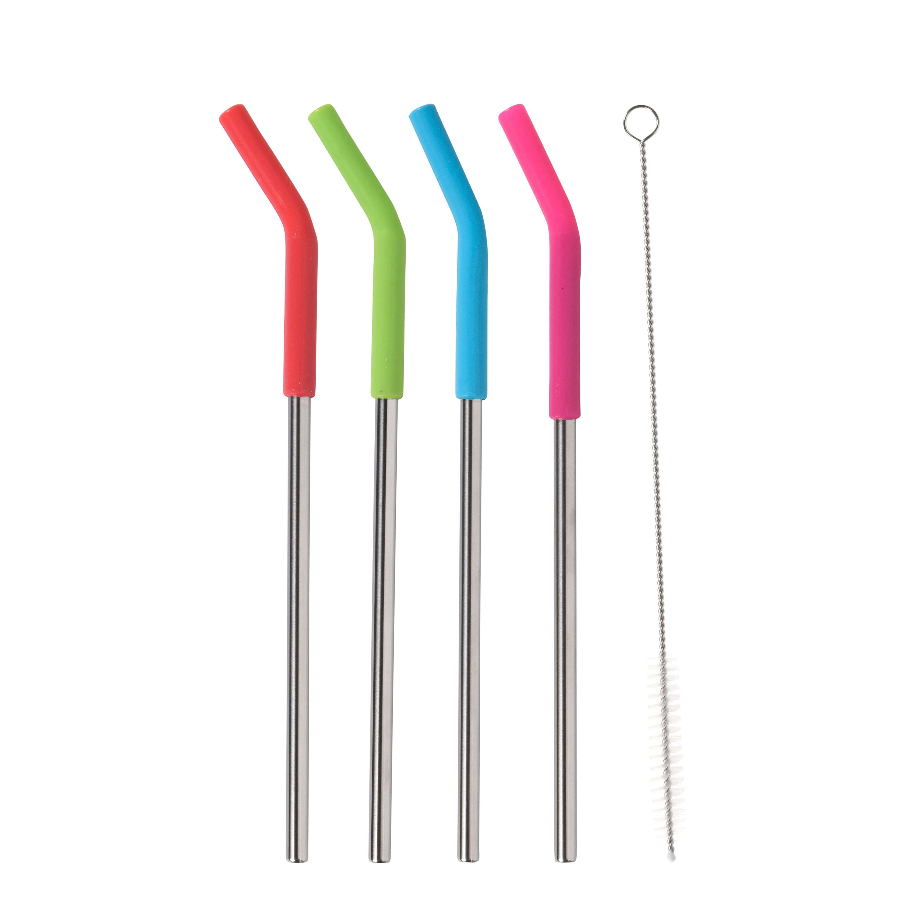 Strohhalm Edelstahl 4er Set