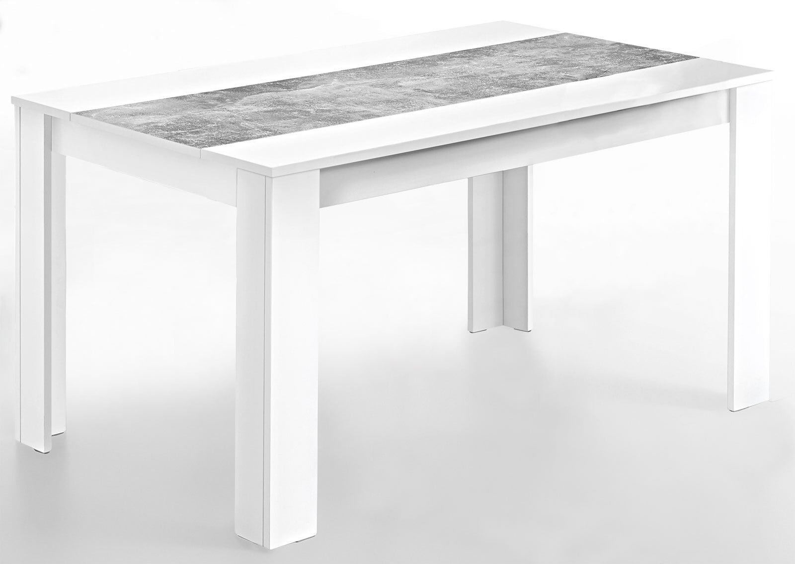 Tisch Lilo Beton-Optik/Weiß 140 x 80 x 76 cm
