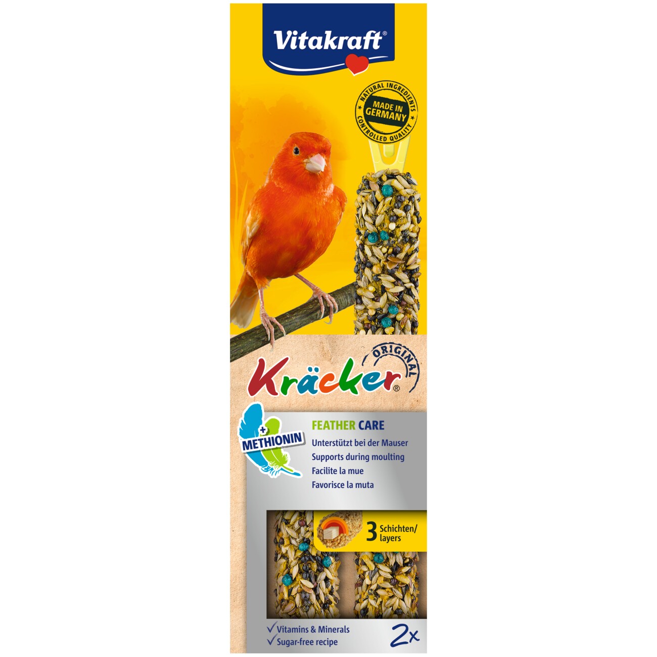 Vitakraft Kanarienvogel Kräcker 4x2er Feather-Care