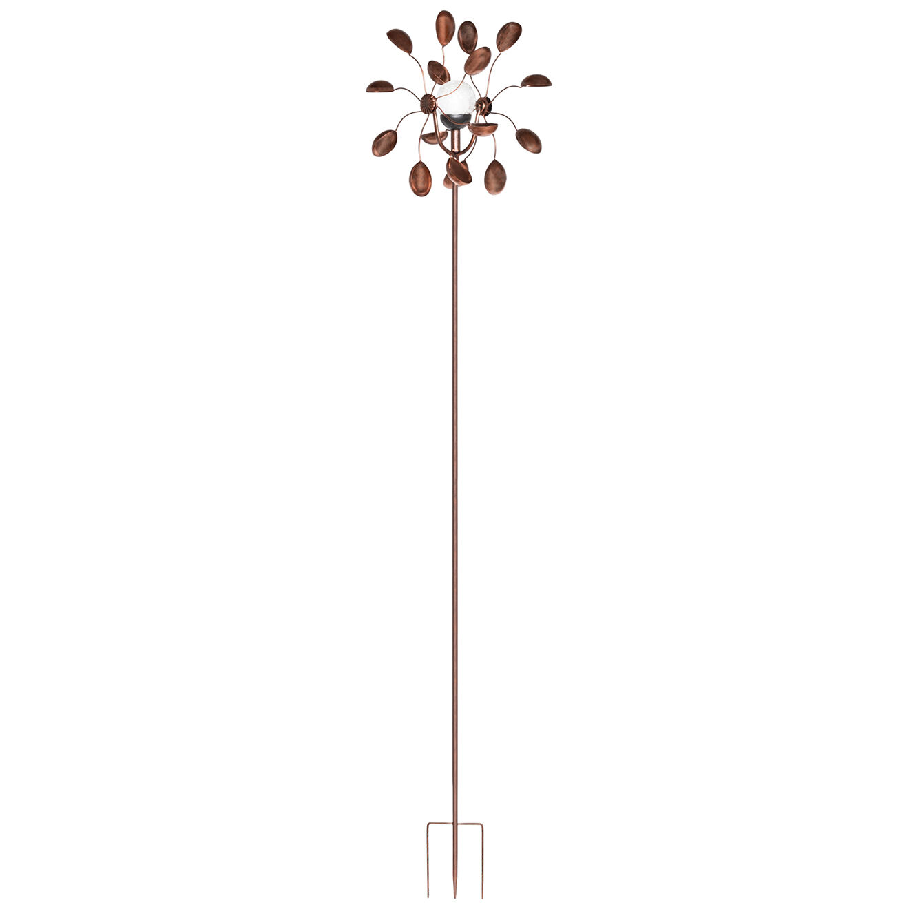 Pratik Garden Eolienne décorative Solaire bronze - 36x18.5x175?cm