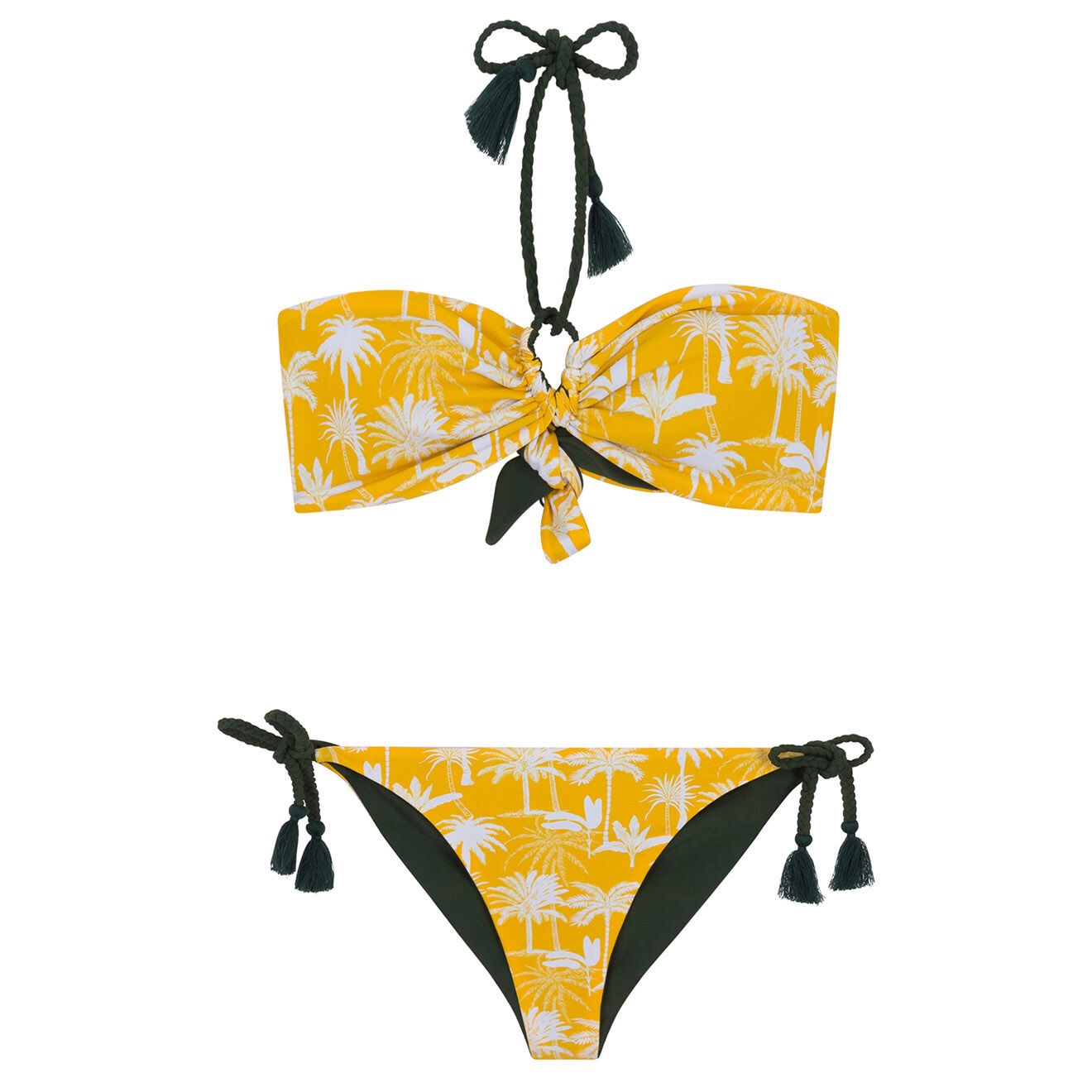 Wild Maillot de bain 2 pièces Flame jaune/vert