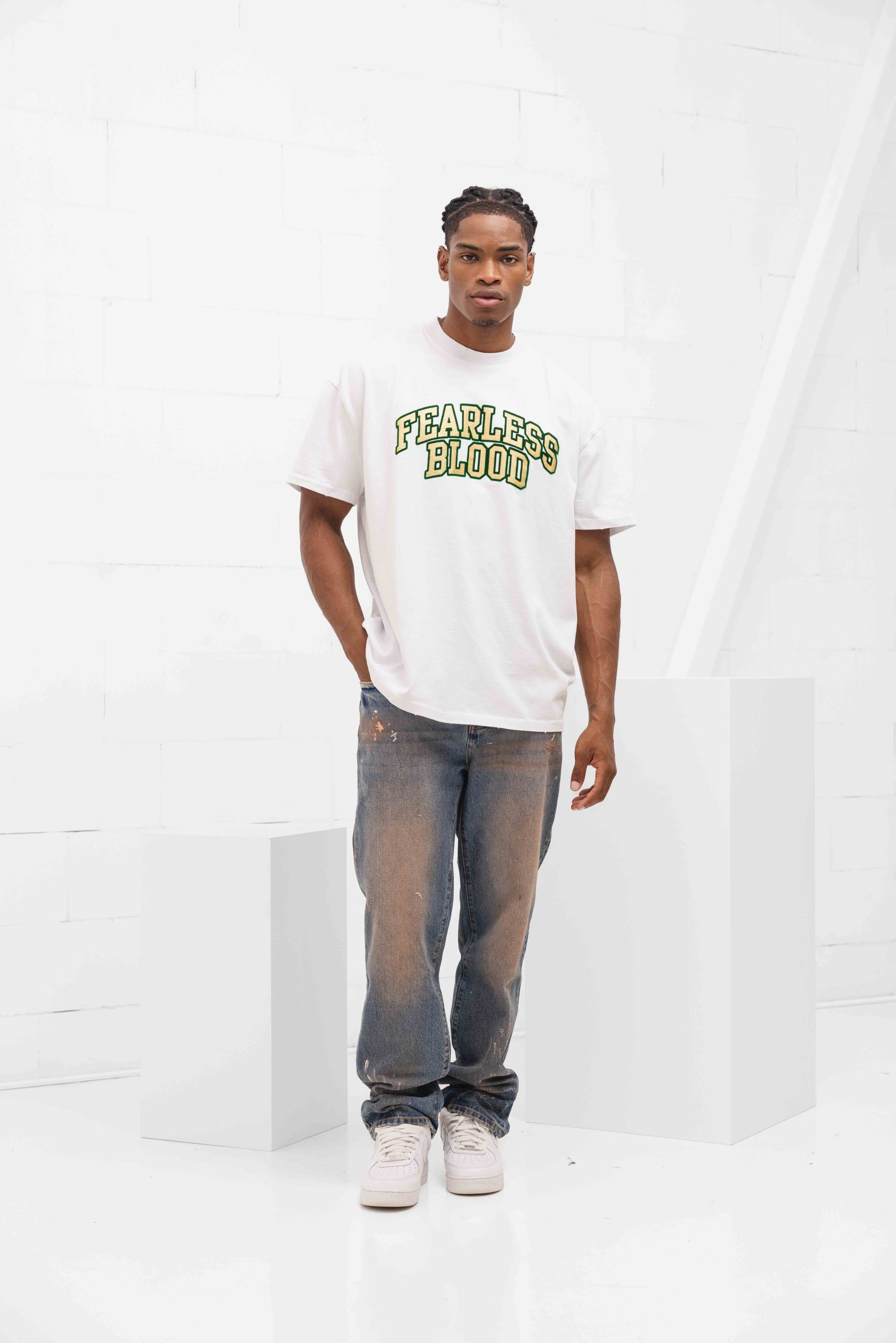 Fearless Blood Straight Jeans Heren Blauw