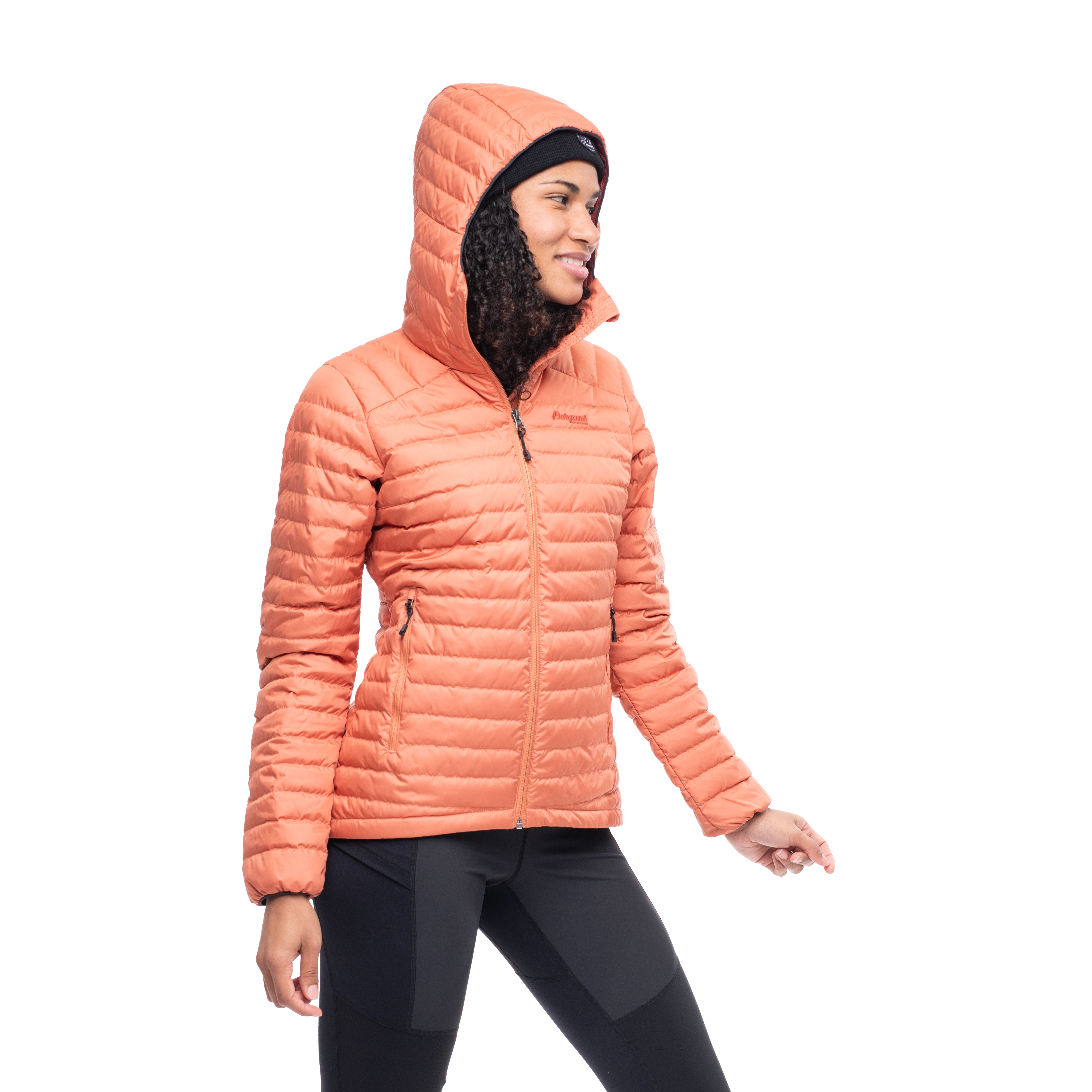 Lava Light Down Jacket w/Hood Women Terracotta