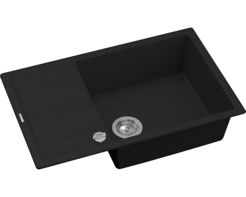 CENTA spoelbak Felis 60 780 x 500 mm zwart FELIS 60 BL