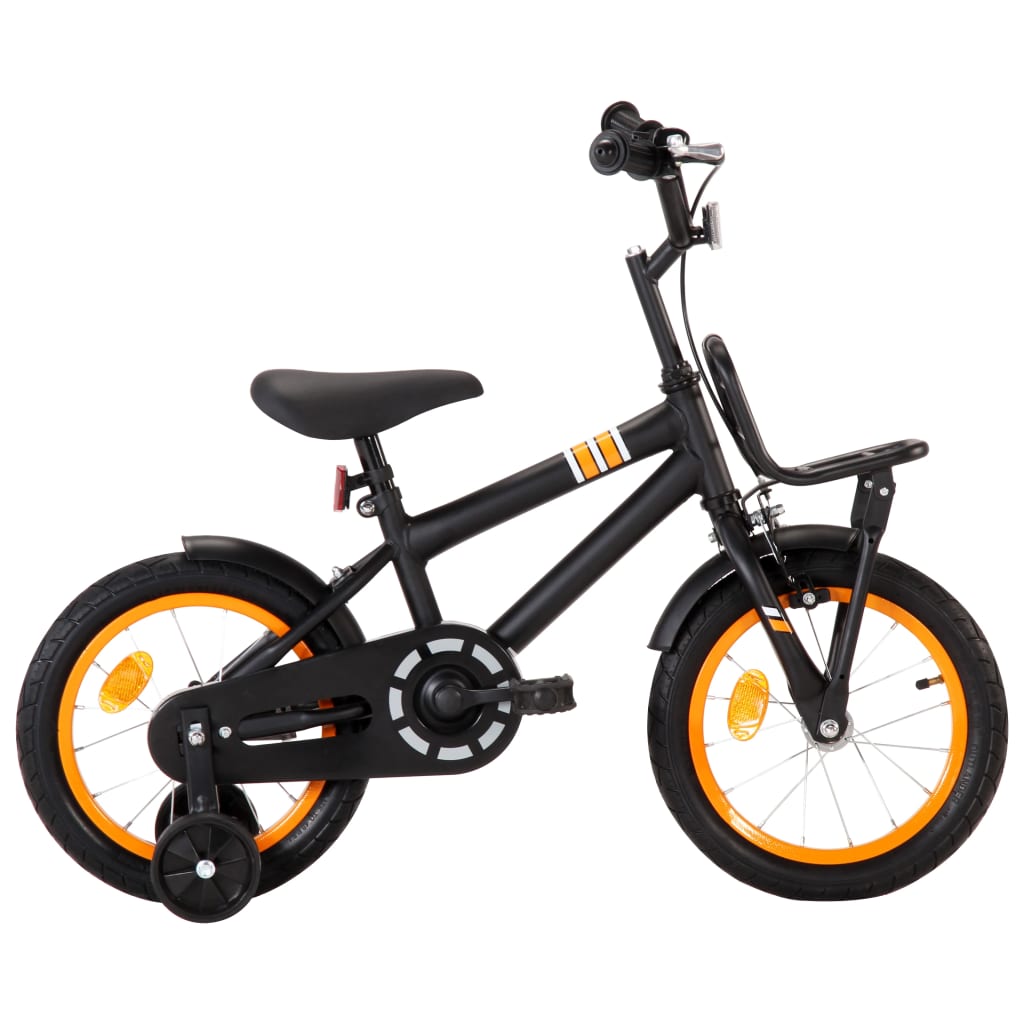 Bicicleta Vidaxl de 14 polegadas com bagageiro dianteiro