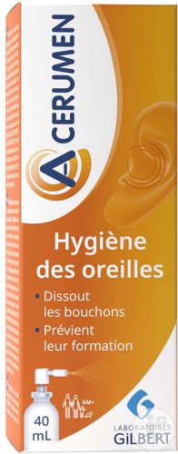 Gilbert A-Cerumen Spray Auriculaire Formule Coloré 40ml