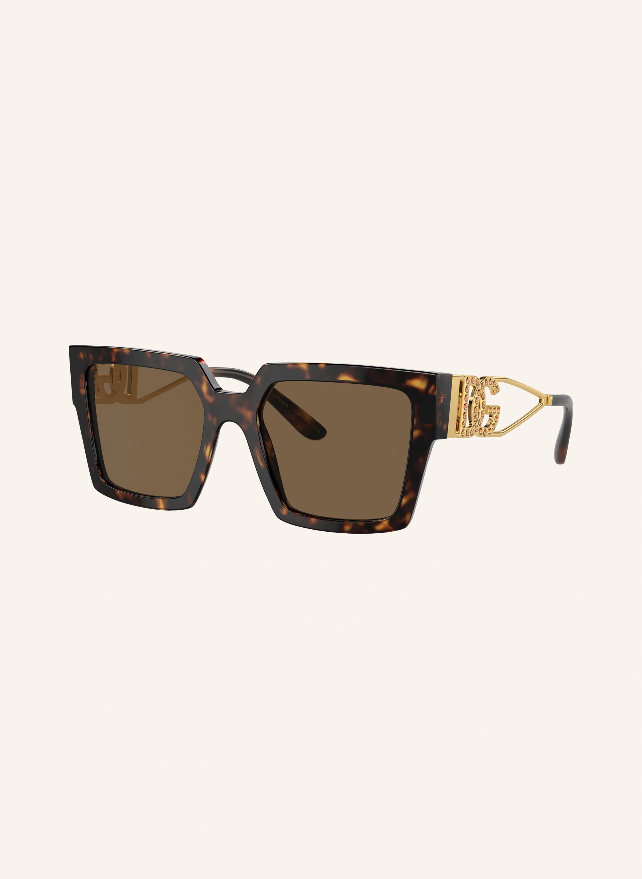 DOLCE & GABBANA Sonnenbrille DG4446B mit Schmucksteinen