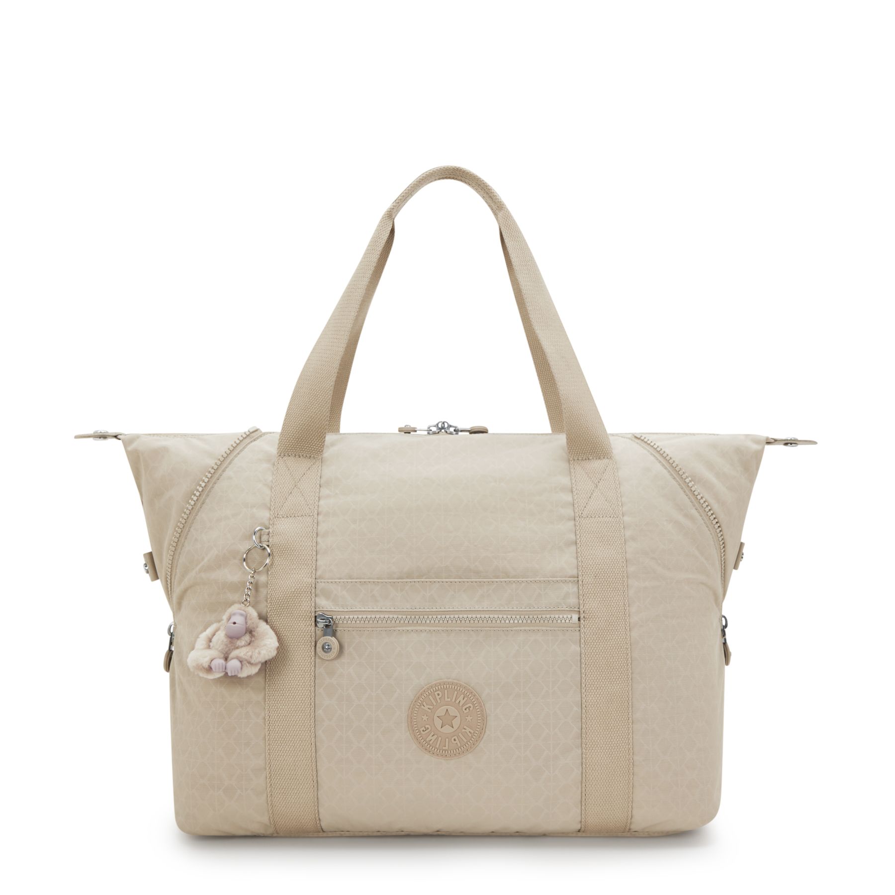 ART M  Fourre-Tout De Voyage Avec Manchon Pour Valise - Signature Beige Embossed