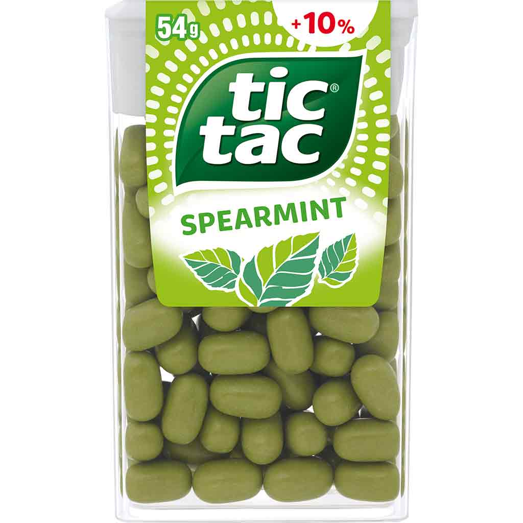tic tac Spearmint 16x54g=864g MHD:21.8.25