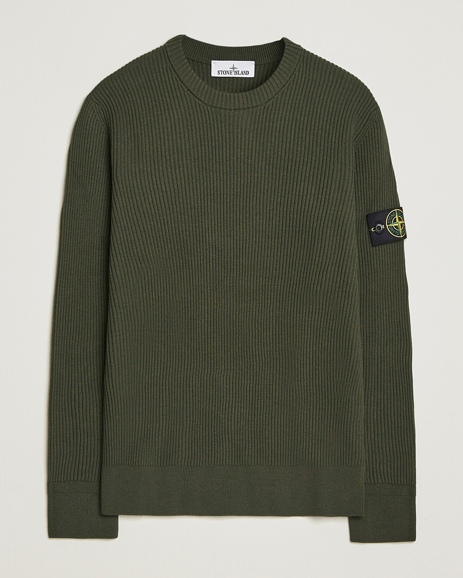Stone Island Full Rib Crewneck Military Green