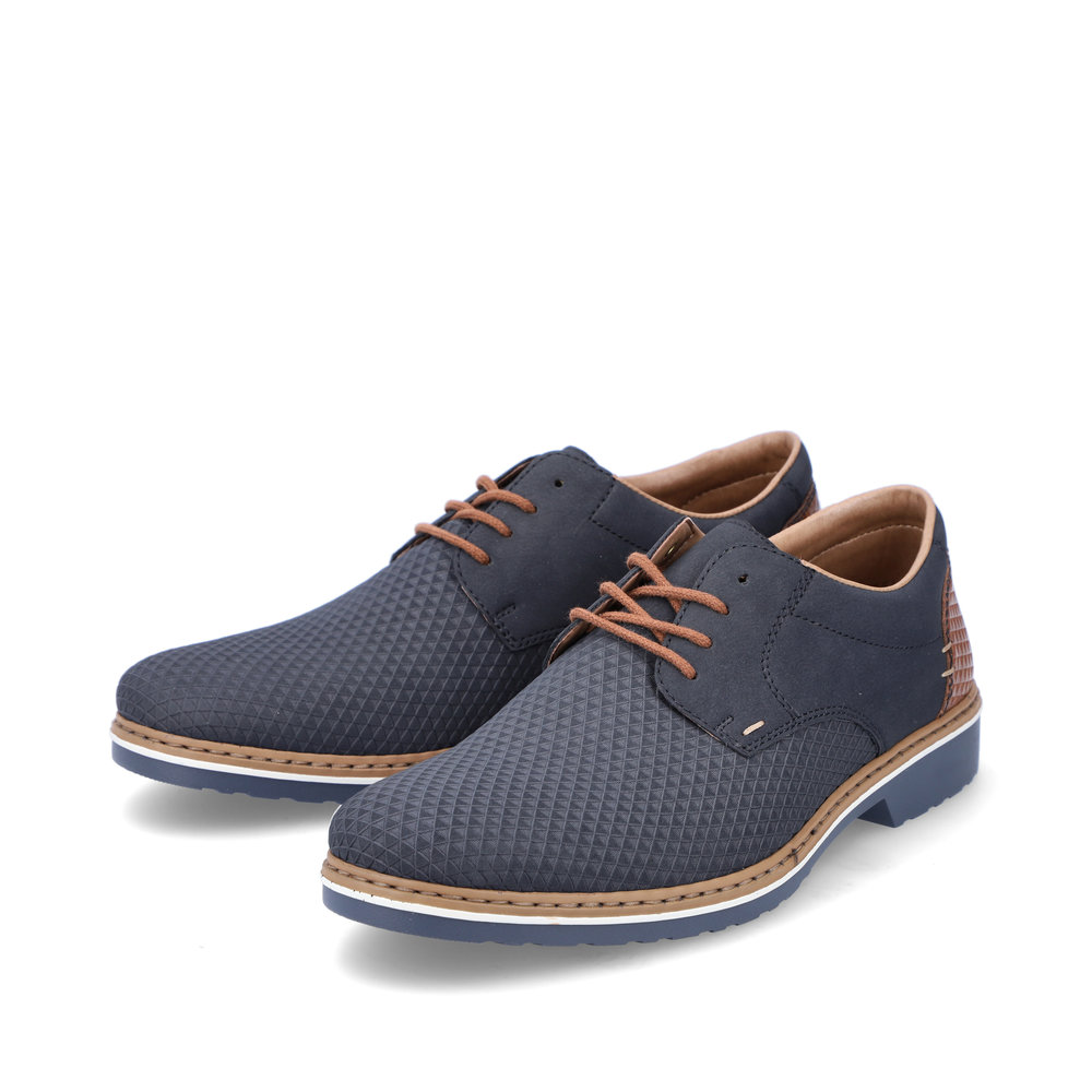 Rieker Herren-Schnürhalbschuh Blau
