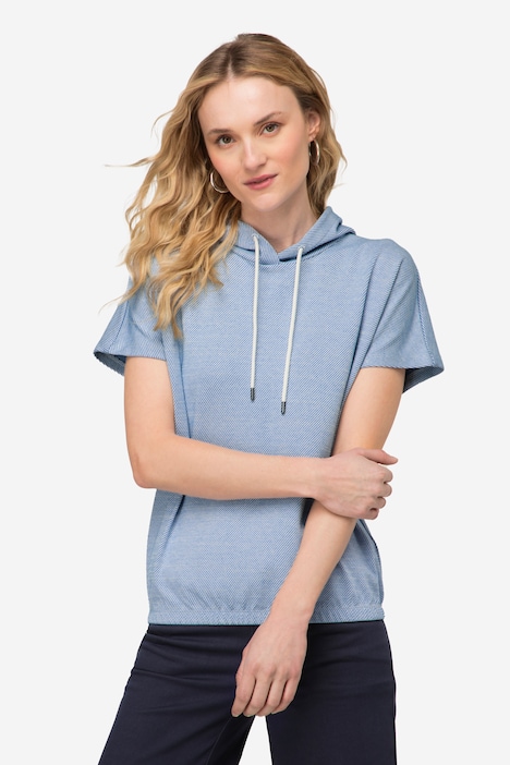 Hoodie, oversized, Kapuze, elastischer Saum