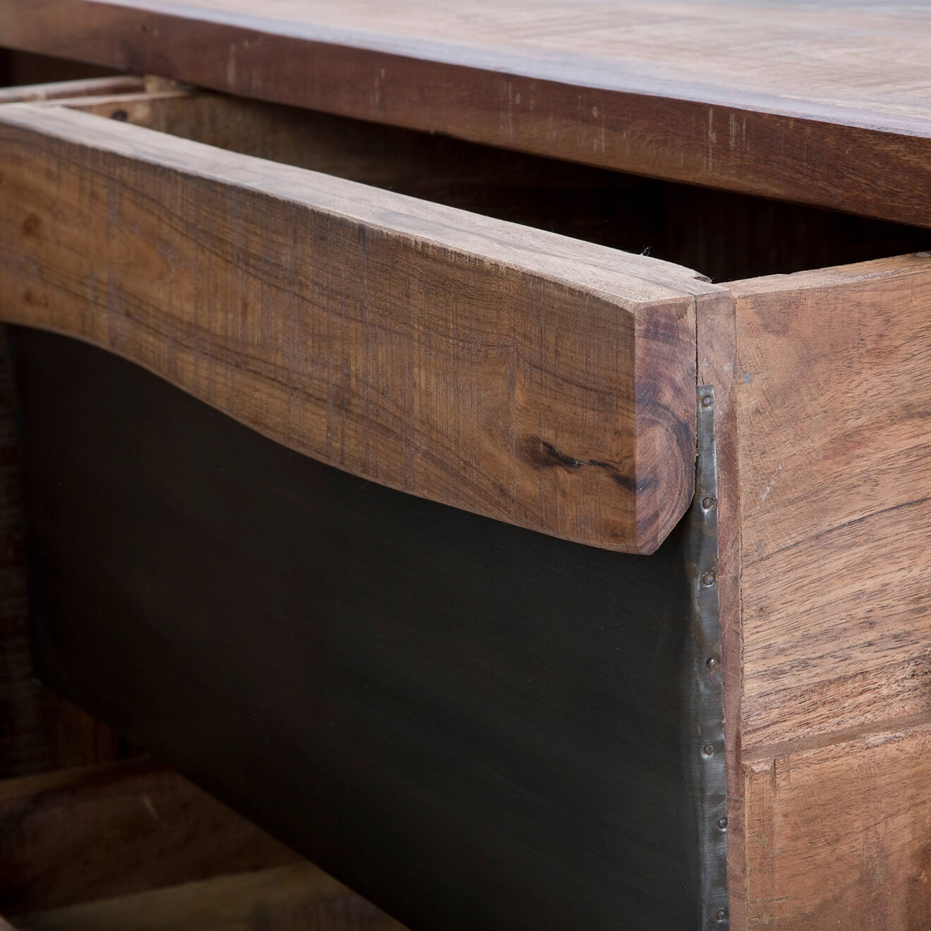Mauro Ferretti Meuble de rangement Yellowstone  marron/noir - 175x40x80 cm