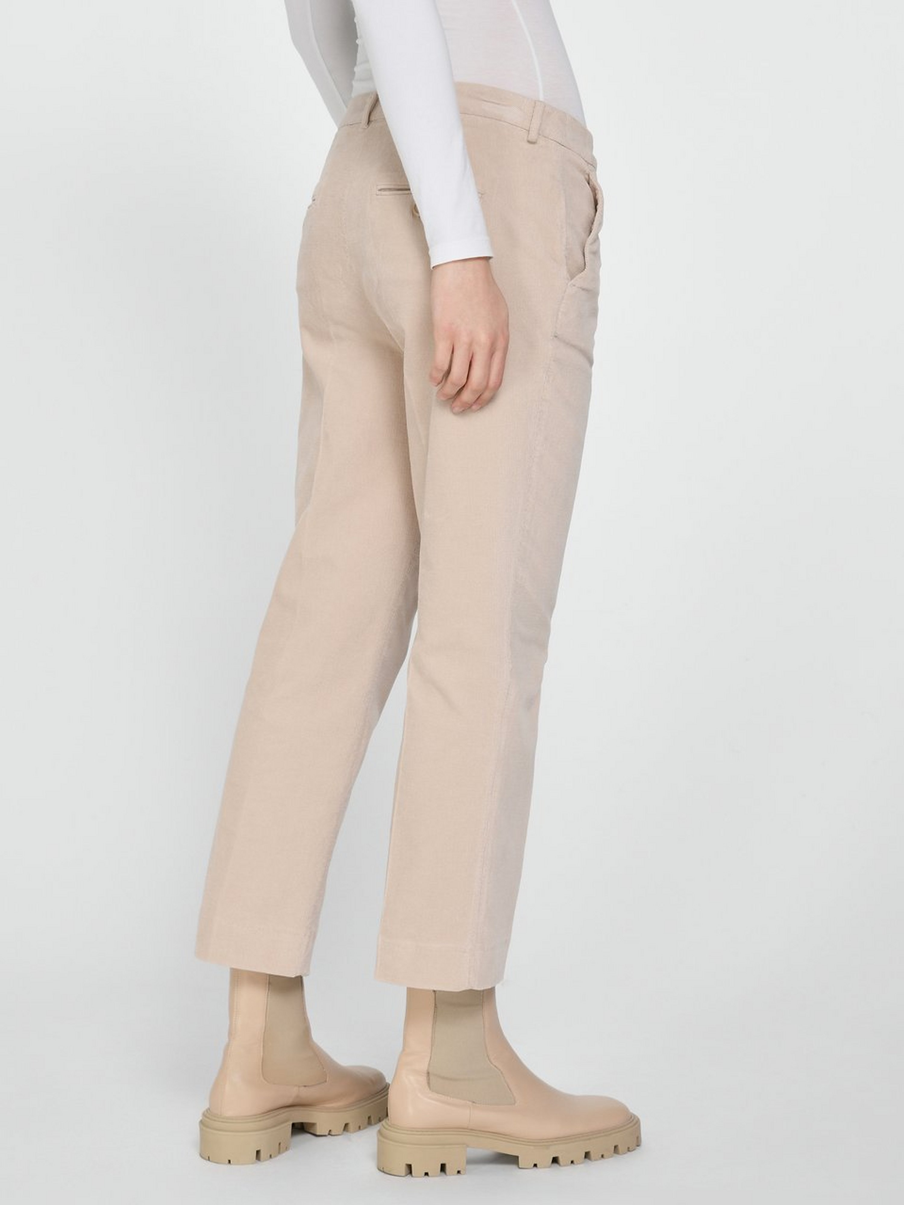 Knöchellange Feincord-Hose