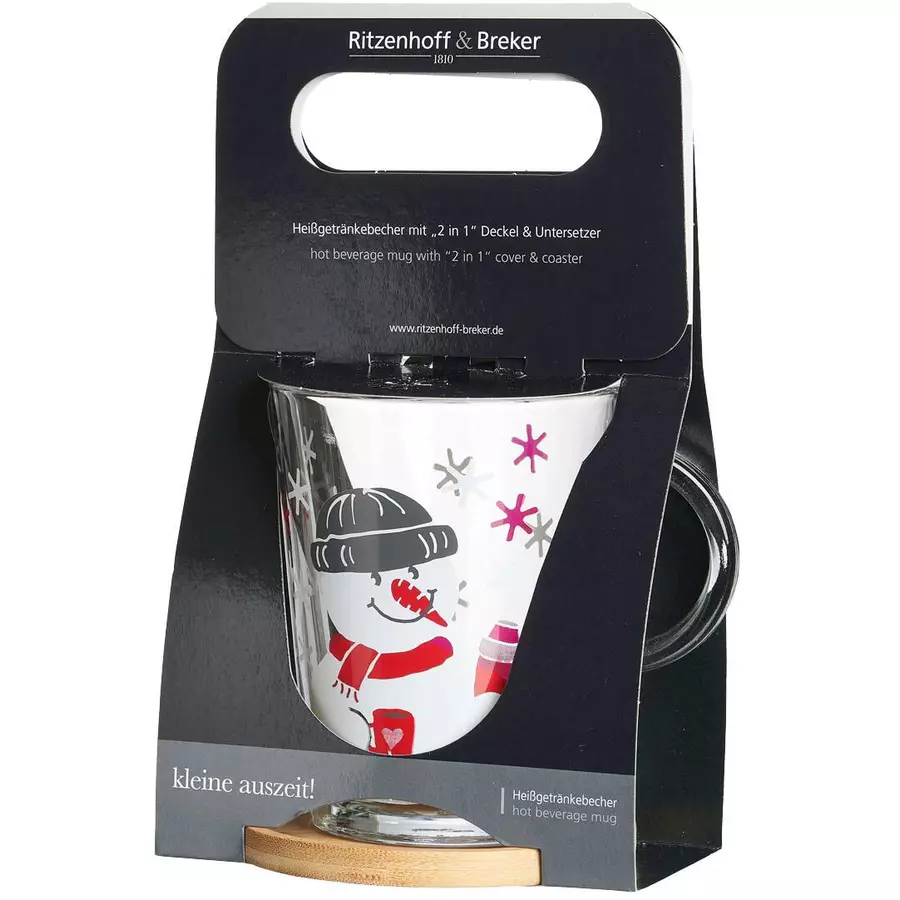 Ritzenhoff & Breker GmbH & Co. KG Teeglas mit Untersetzer Cap Frosty 380 ml transparent