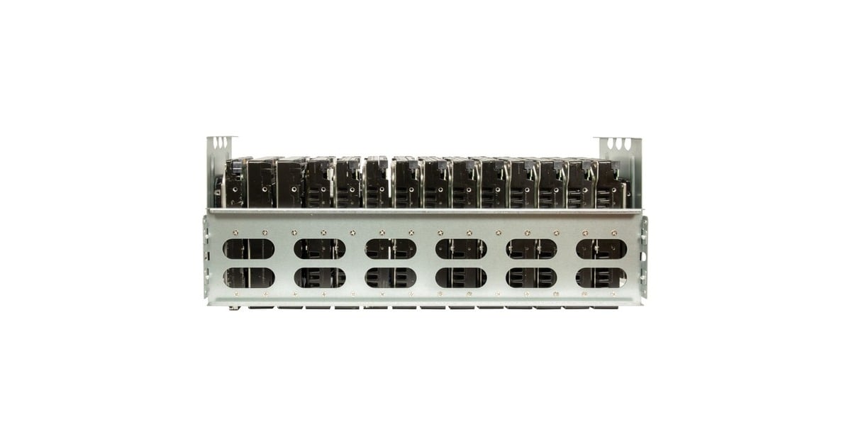 Inter-Tech4F28 Mining-Rack, server behuizing  (Zwart | 2x USB-A)