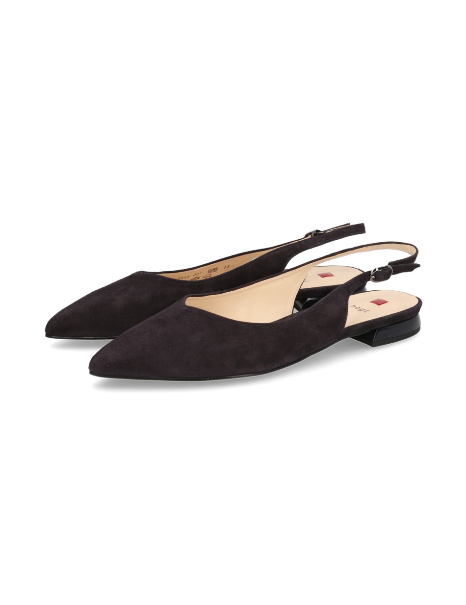 Veloursleder Slingpumps