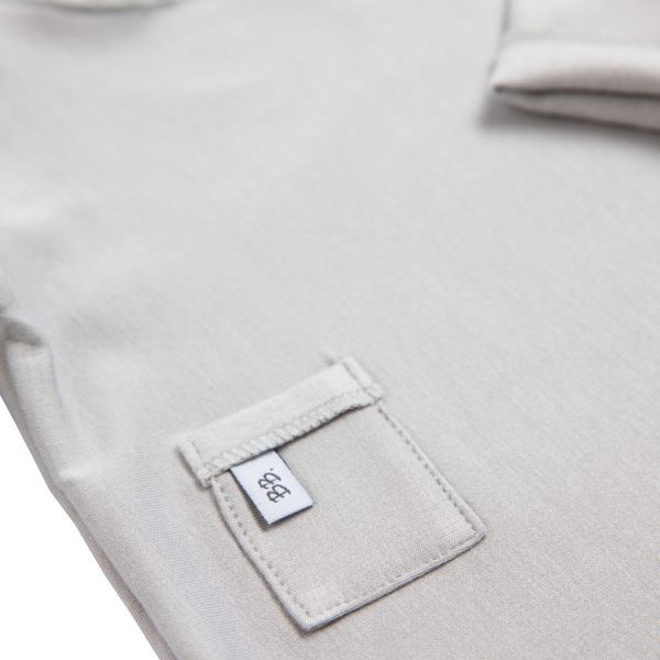 Bamboom T-shirt Lange Mouw Crème 1 Mnd