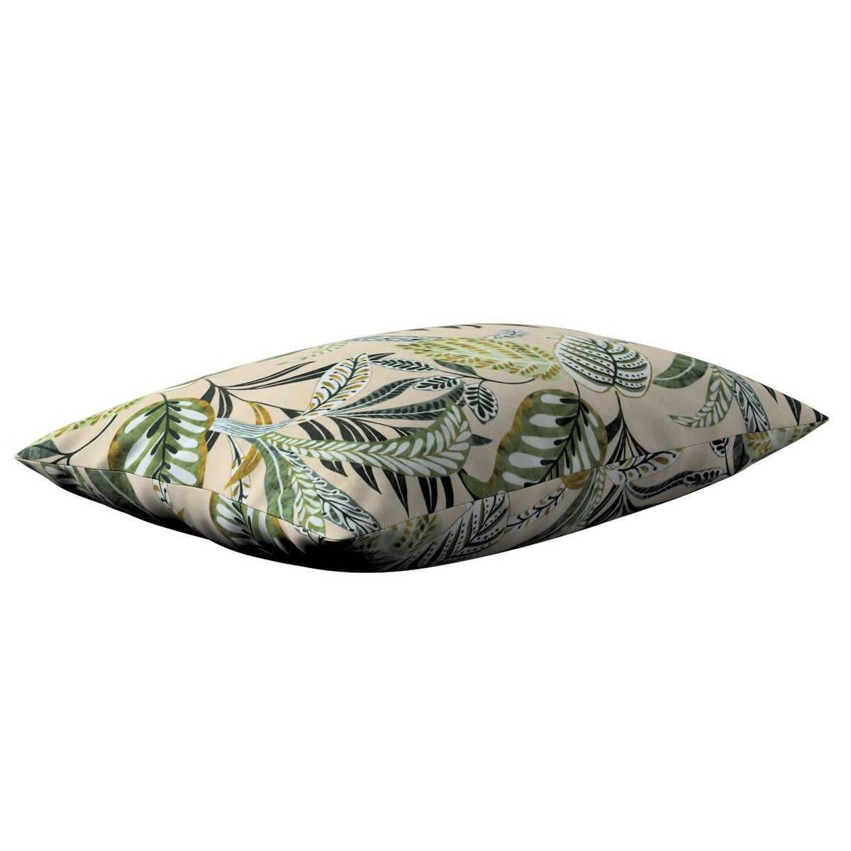 Kussenhoes Tropical Island, groen en beige, 60x40cm