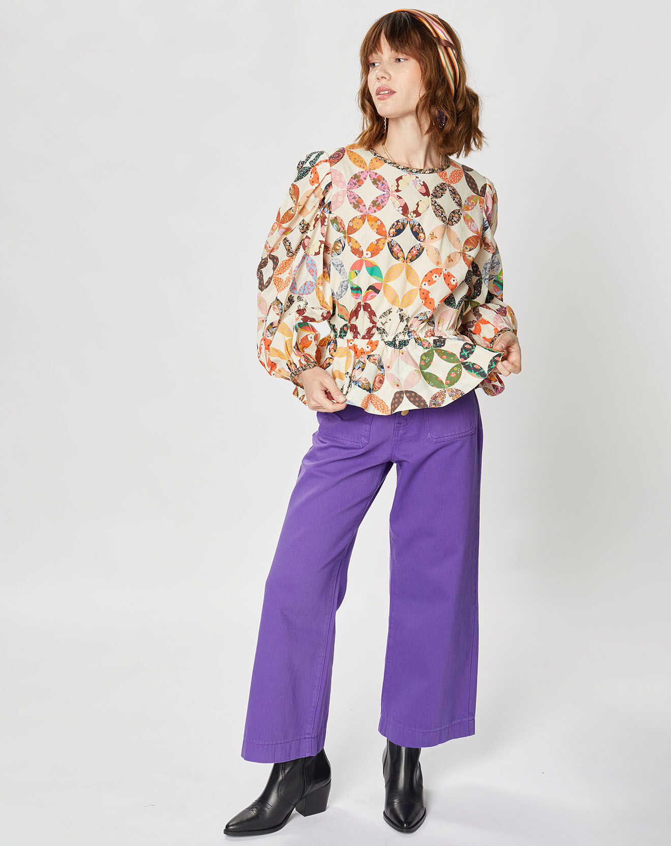 Manoush Blouse Patchwork 70 écrue