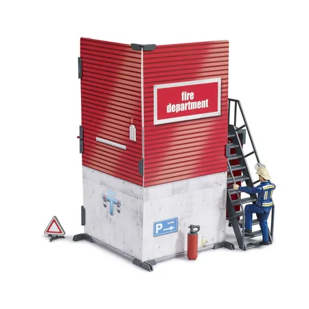BRUDER® bworld Feuerwehrstation mit Feuerwehrmann
