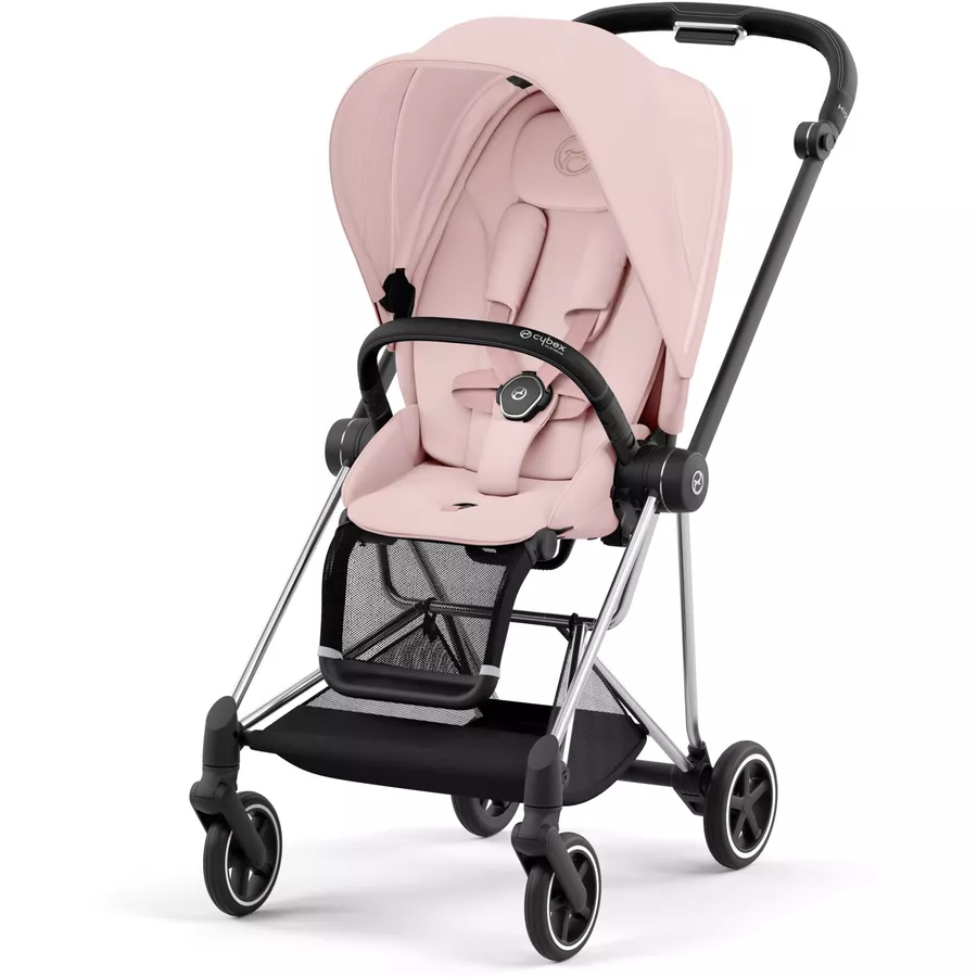 cybex PLATINUM Kombikinderwagen New Mios Chrome Black Peach Pink