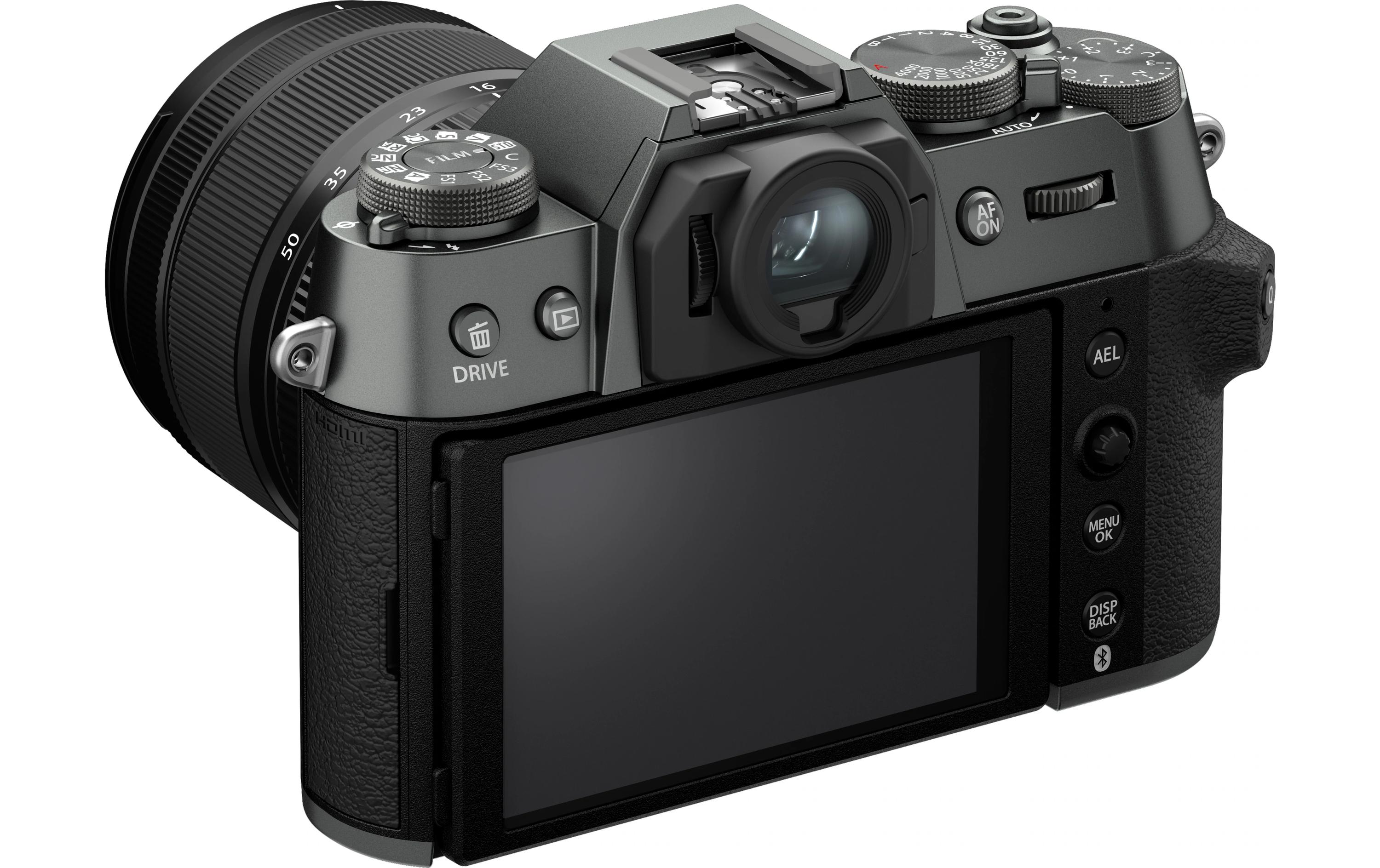 Fotokamera X-T50 Charcoal Kit XF 16-50mm<br>Kompakte Systemkamera mit 40.2-Megapixel-Sensor, 6.2K-Video und Filmsimulations-Einstellrad