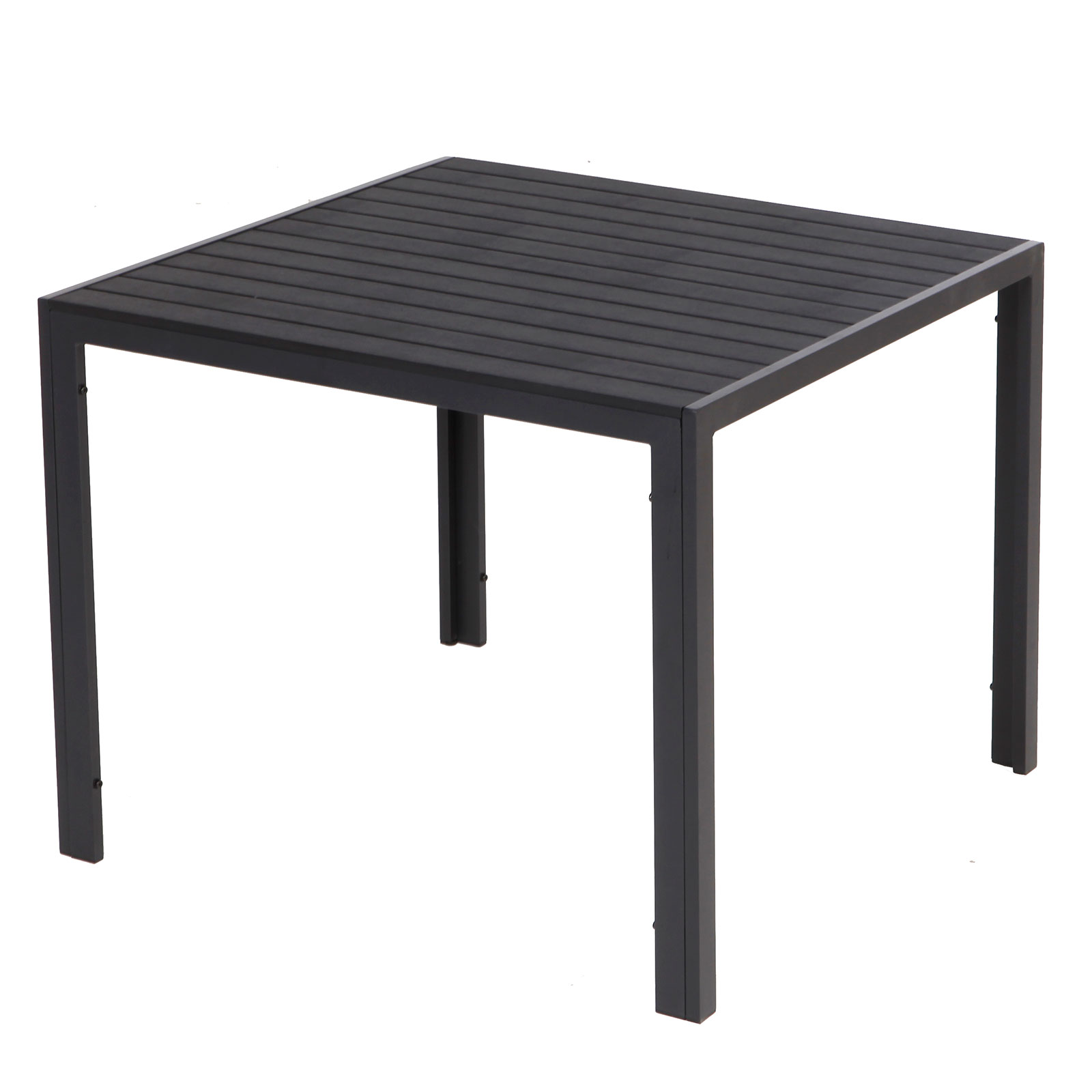 Gartentisch - schwarz - Polywood - 90x90 cm