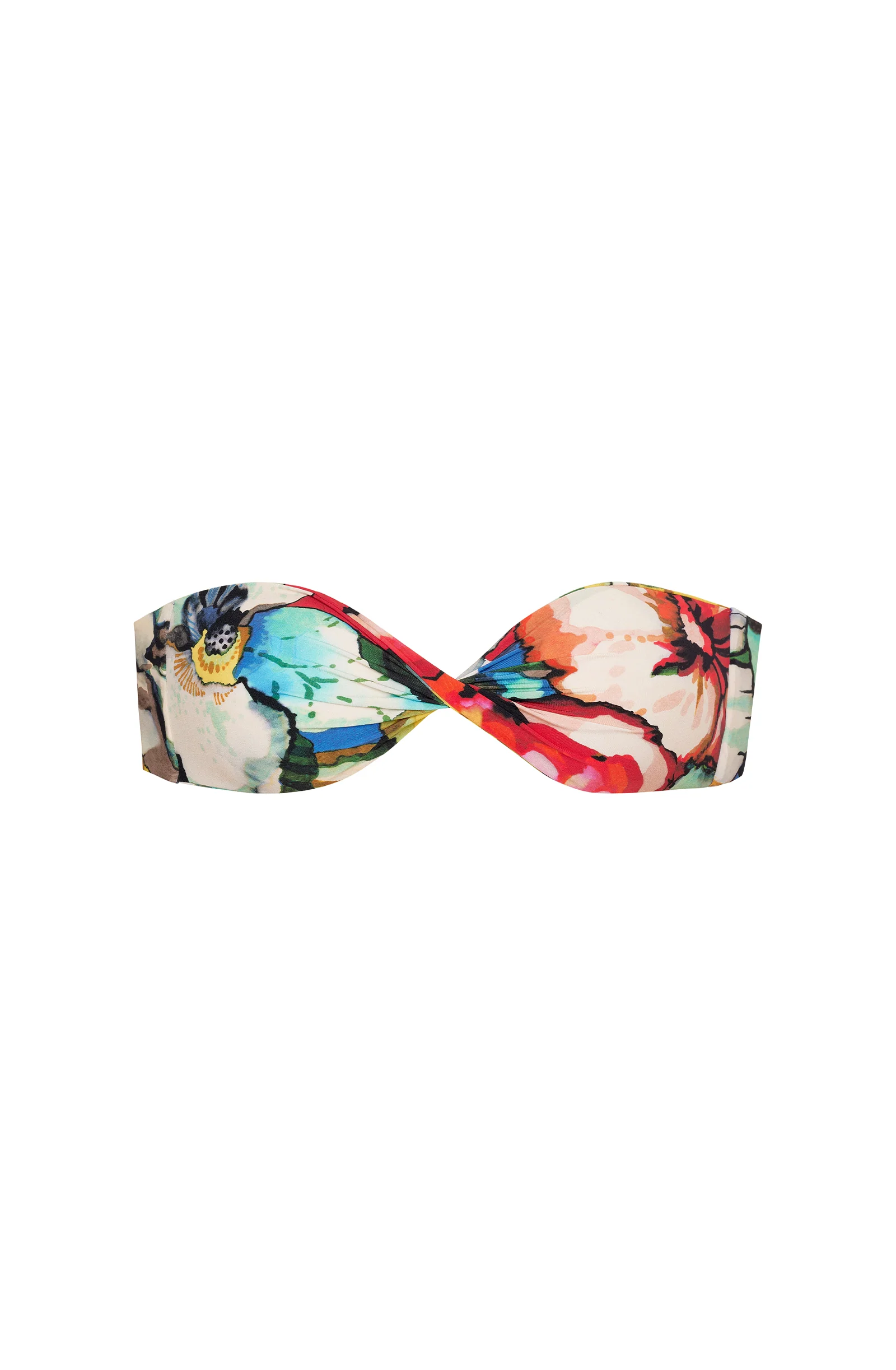 bahati Haut de maillot bandeau imprimé Flower