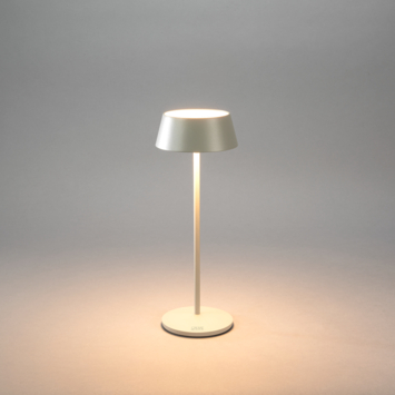 KonstSmide tafellamp Menton 2,9 W oplaadbare LED verlichting zilver