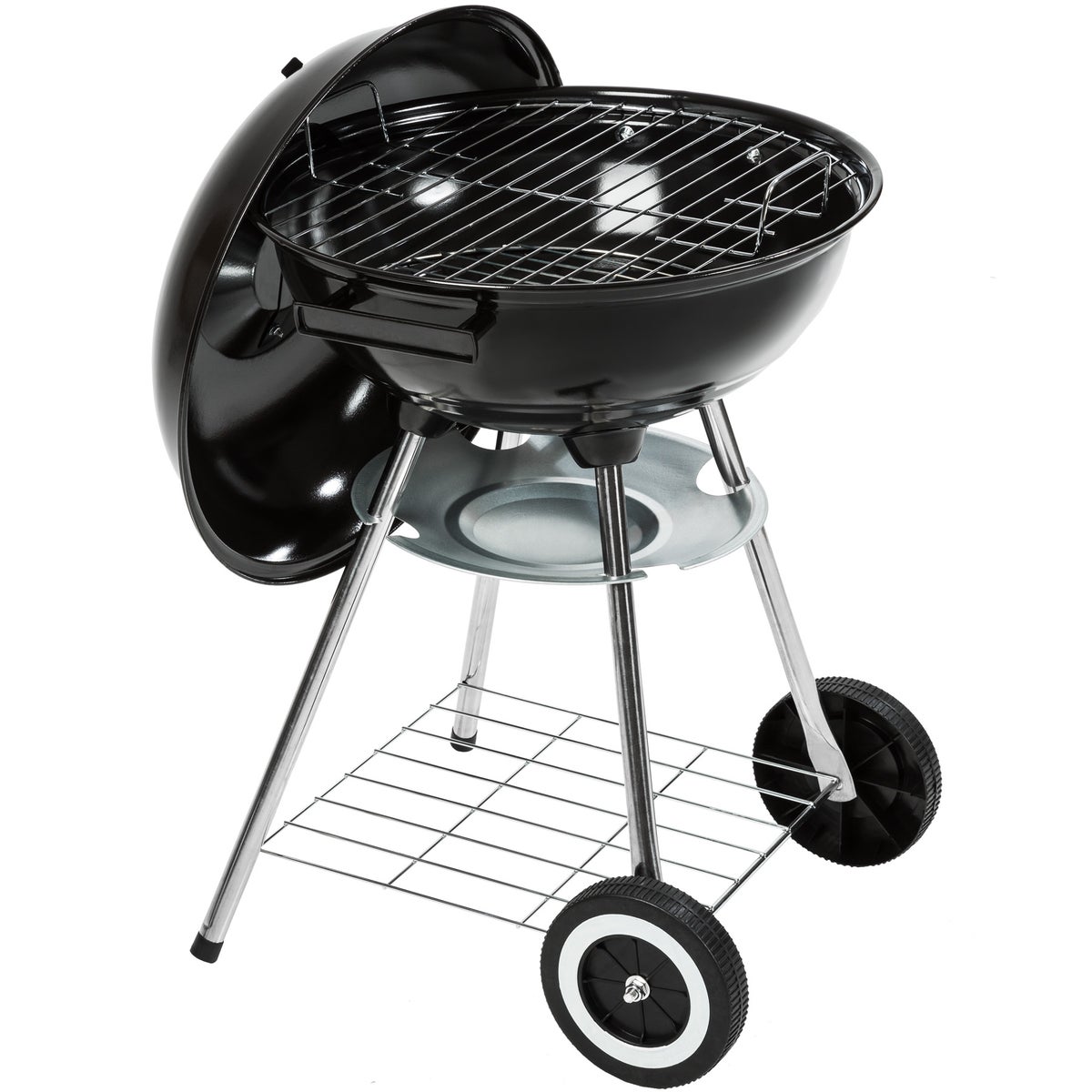 Kogelgrill tectake met 2 wielen Ø 41,5 cm
