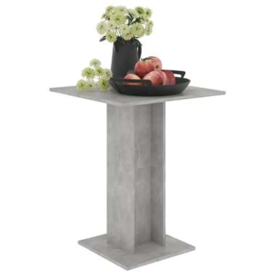 vidaXL - Bartafel - Grijs - Bewerkt hout