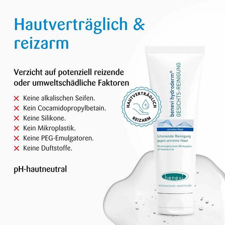 Benevi Hydroderm Gesichts Reinigung, 125 ml